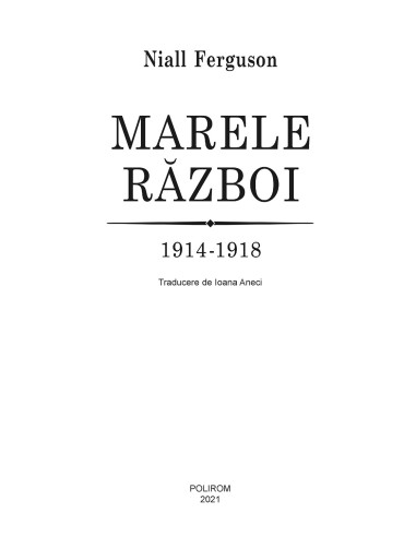 Marele Război. 1914-1918