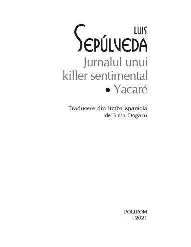 Jurnalul unui killer sentimental *... Jurnalul unui killer sentimental *...