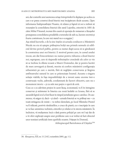 10 ani cu mitropolitul meu, Bartolomeu Anania (1998-2008)