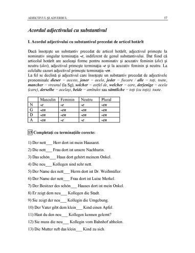 Limba germană. Exerciţii de gramatică... Limba germană. Exerciţii de gramatică...