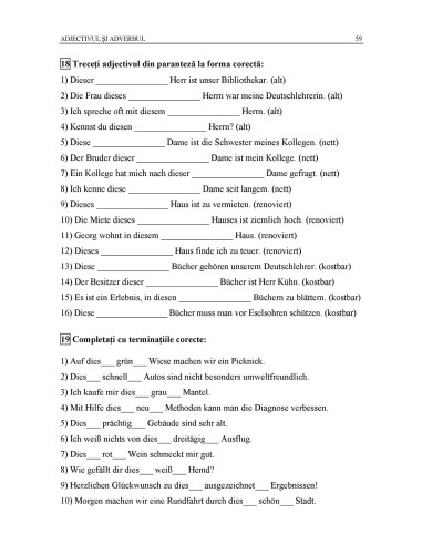 Limba germană. Exerciţii de gramatică... Limba germană. Exerciţii de gramatică...