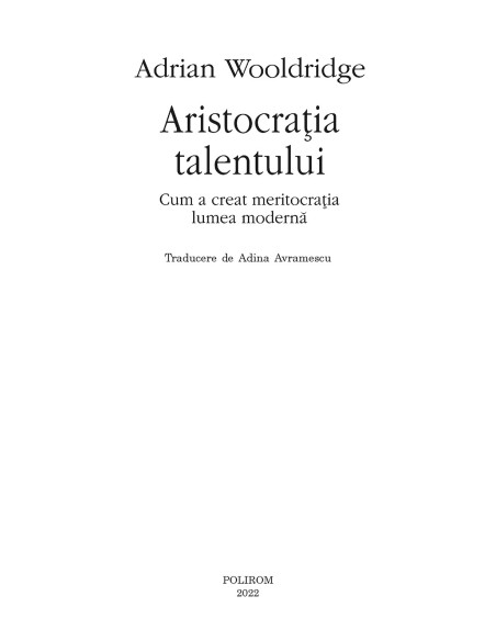 Aristocraţia talentului