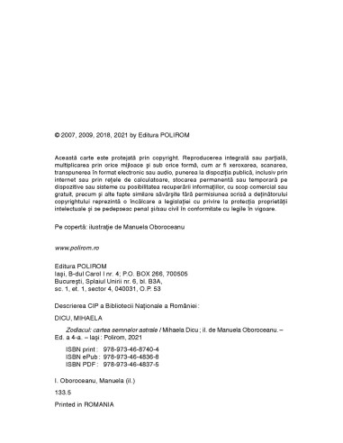 Zodiacul. Cartea semnelor astrale  Zodiacul. Cartea semnelor astrale