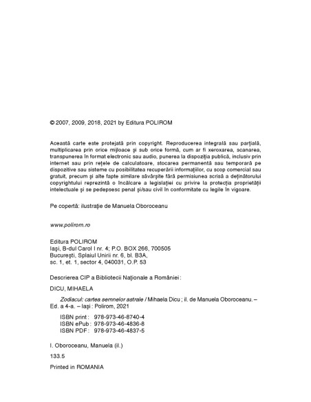 Zodiacul. Cartea semnelor astrale