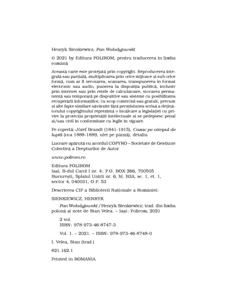 Pan Wołodyjowski. Vol. I+II 