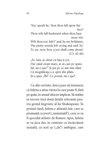 Shakespeare interpretat de Adrian Papahagi. Sonete * Romeo şi Julieta