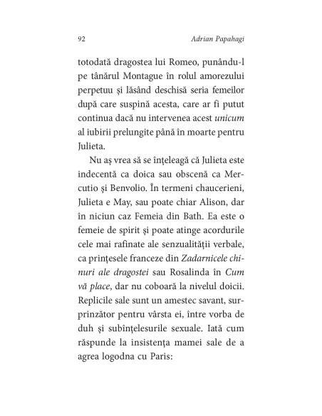 Shakespeare interpretat de Adrian Papahagi. Sonete * Romeo şi Julieta