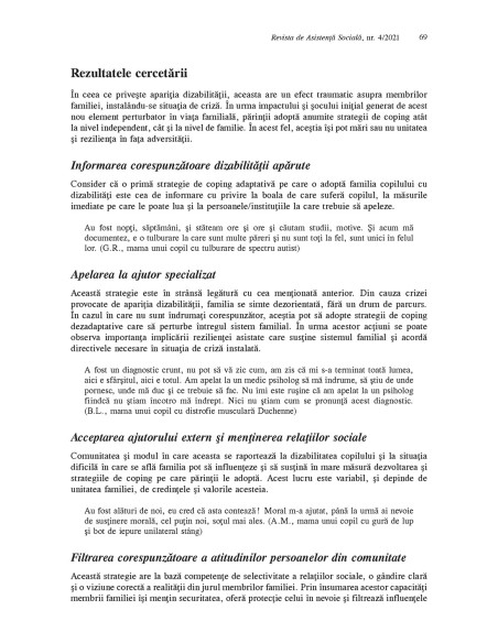 Revista de asistenţă socială. Nr. 4/2021