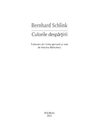 Culorile despărţirii Culorile despărţirii