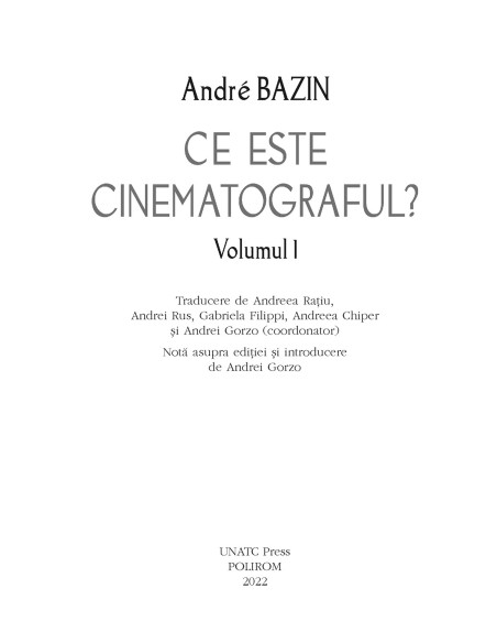 Ce este cinematograful? (I)