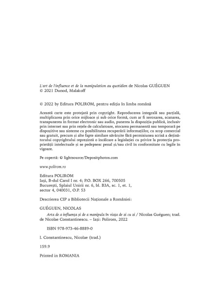 Arta de a influenţa şi de a manipula în viaţa de zi cu zi