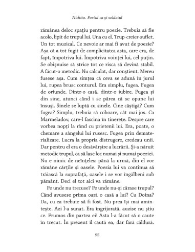 Nichita. Poetul ca şi soldatul Nichita. Poetul ca şi soldatul
