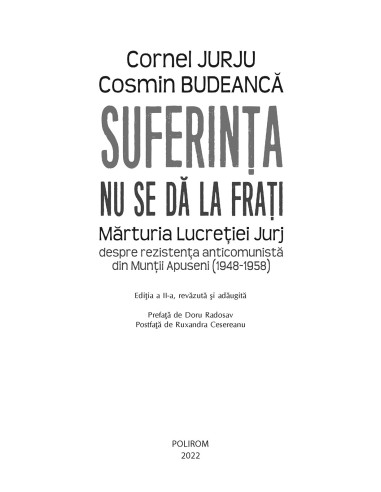 Suferinţa nu se dă la fraţi
