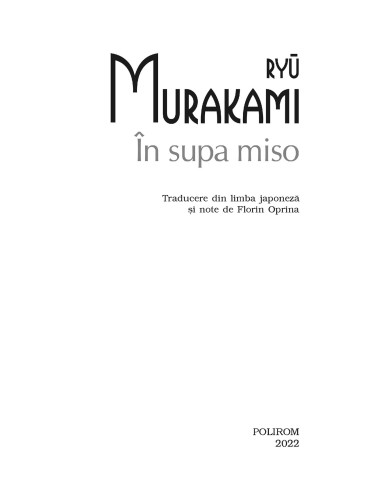 În supa miso În supa miso