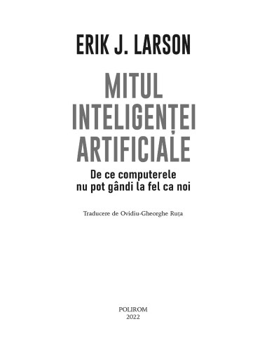 Mitul inteligenţei artificiale Mitul inteligenţei artificiale