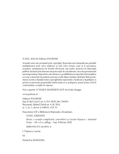 Rusia, o ecuaţie complicată