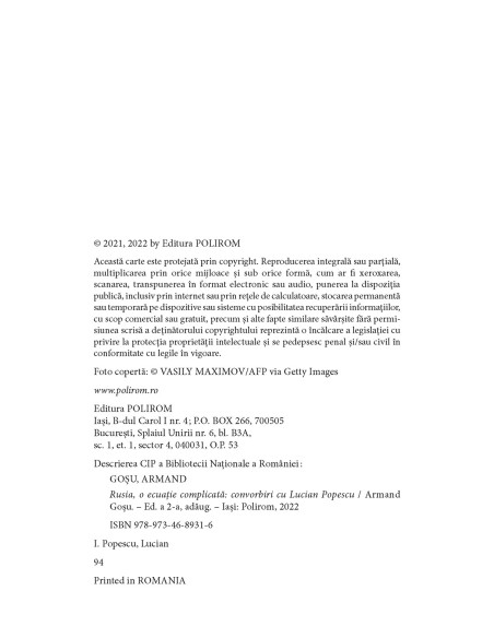 Rusia, o ecuaţie complicată