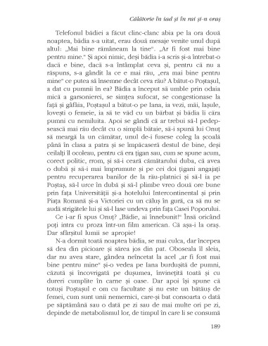 Călătorie în iad și în rai și-n oraș