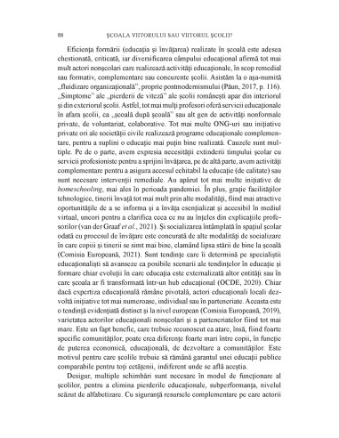 Şcoala viitorului sau viitorul şcolii?