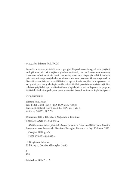 Mai liber ca oricând. Părintele Anton Demeter