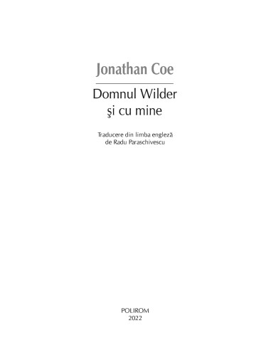 Domnul Wilder şi cu mine