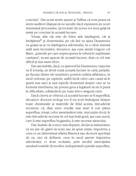 Rozariul de aur al teologiei. Prolog 