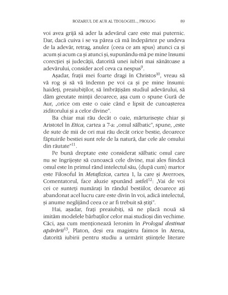 Rozariul de aur al teologiei. Prolog 