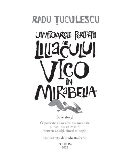 Uimitoarele peripeţii ale liliacului Vico în Mirabelia