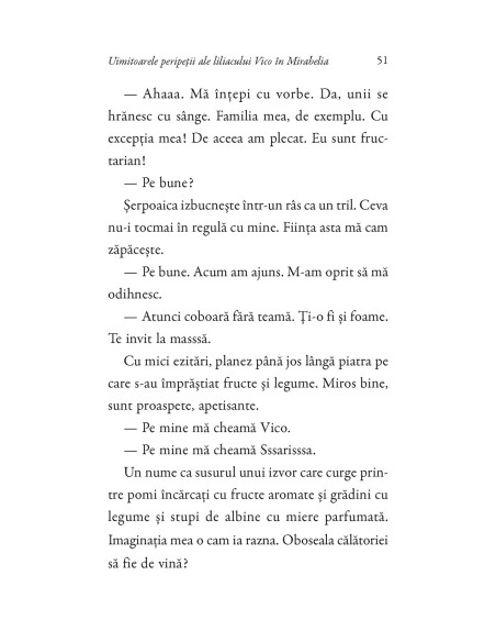 Uimitoarele peripeţii ale liliacului Vico în Mirabelia