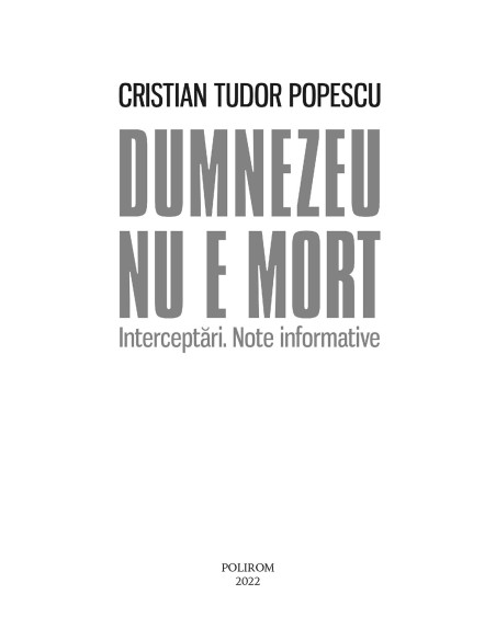 Dumnezeu nu e mort