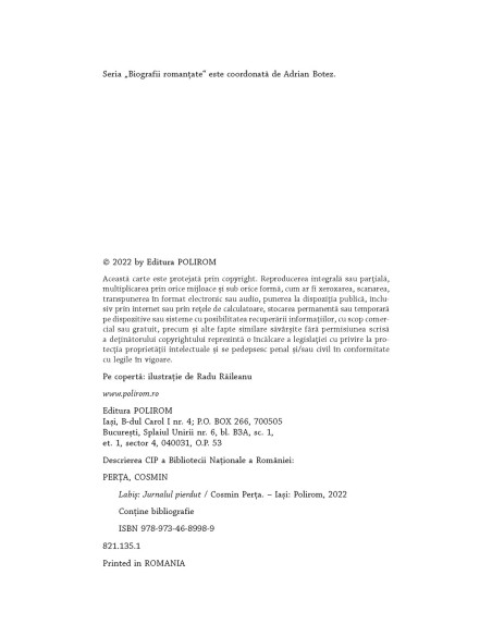 Labiş. Jurnalul pierdut