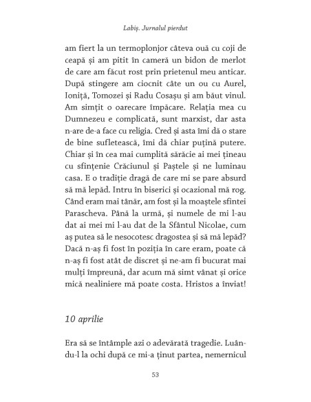 Labiş. Jurnalul pierdut