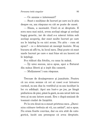 Persoana întâi singular