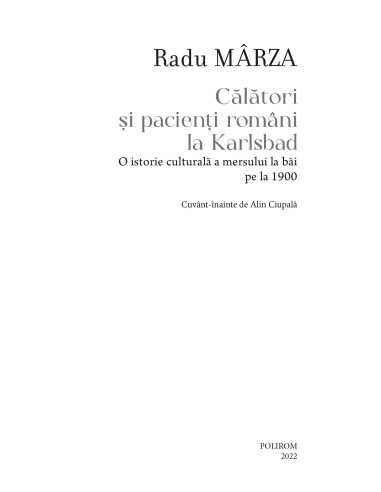 Călători şi pacienţi români la Karlsbad Călători şi pacienţi români la Karlsbad