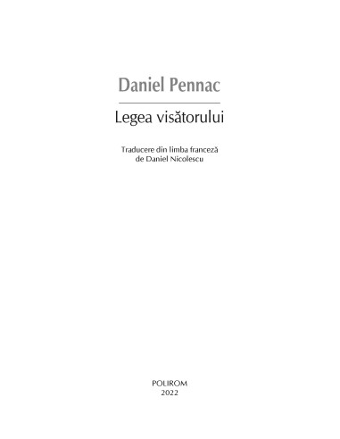 Legea visătorului Legea visătorului