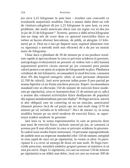 O istorie naturală a exerciţiului fizic