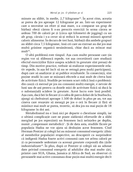 O istorie naturală a exerciţiului fizic