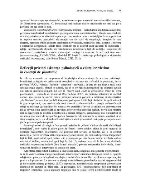Revista de asistenţă socială. Nr. 2/2022