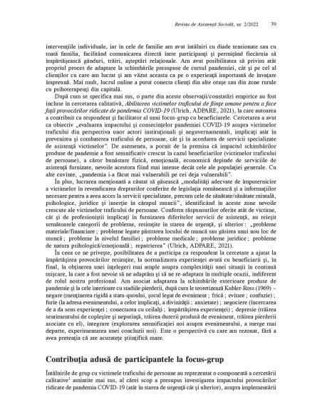 Revista de asistenţă socială. Nr. 2/2022