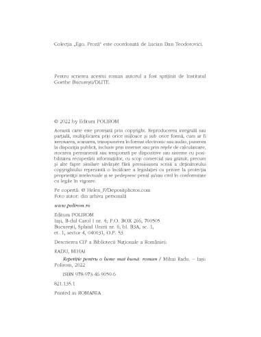 Repetiţie pentru o lume mai bună