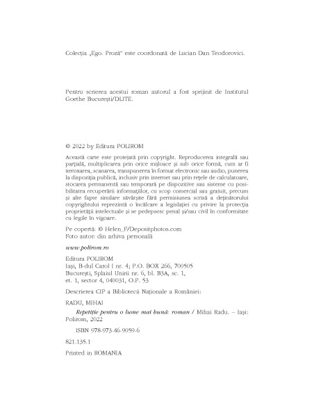 Repetiţie pentru o lume mai bună