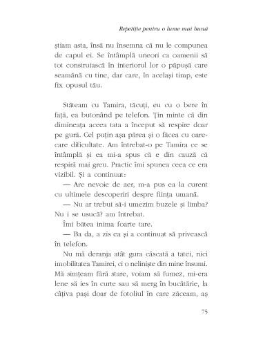 Repetiţie pentru o lume mai bună