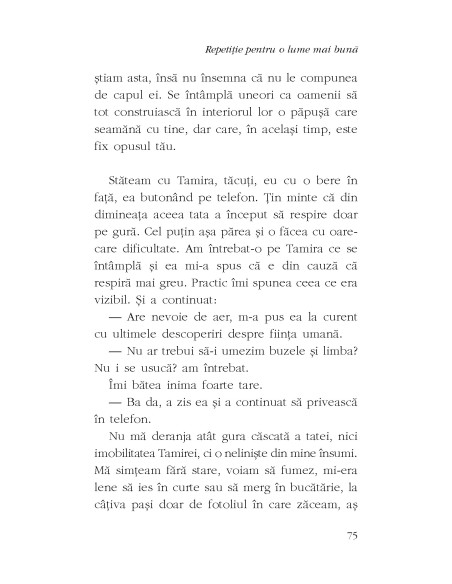 Repetiţie pentru o lume mai bună