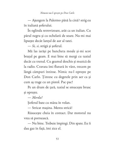 Nimeni nu-l oprește pe Don Carlo