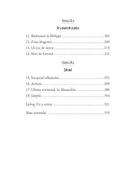 Aventuri în timp. Cleopatra