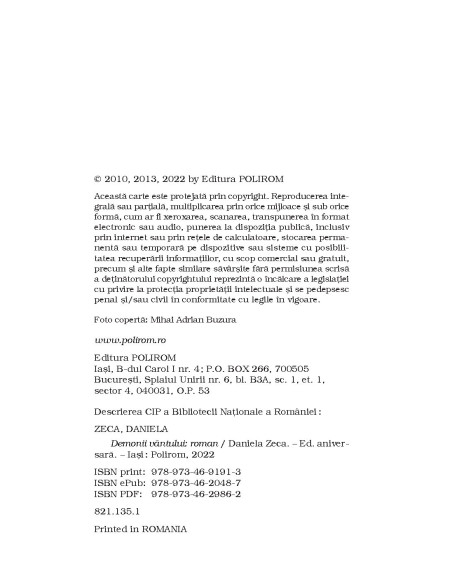 Demonii vântului. Ediţie aniversară