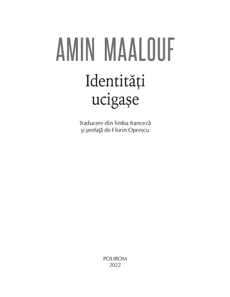 Identităţi ucigaşe