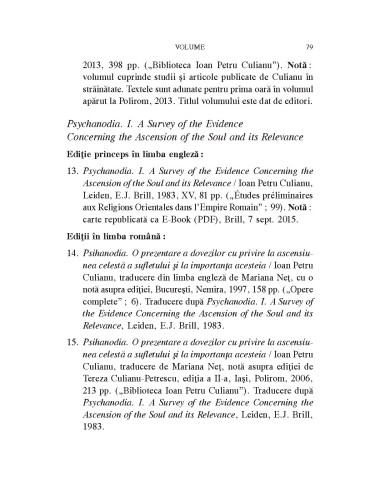 Ioan Petru Culianu. Bibliografie. 1.... Ioan Petru Culianu. Bibliografie. 1....