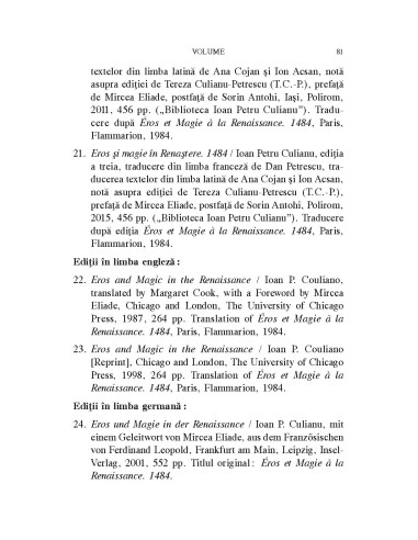 Ioan Petru Culianu. Bibliografie. 1.... Ioan Petru Culianu. Bibliografie. 1....