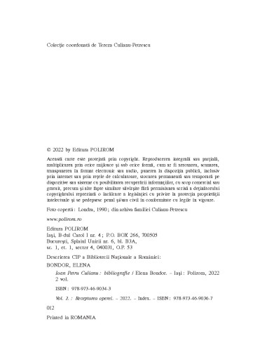 Ioan Petru Culianu. Bibliografie. 2....